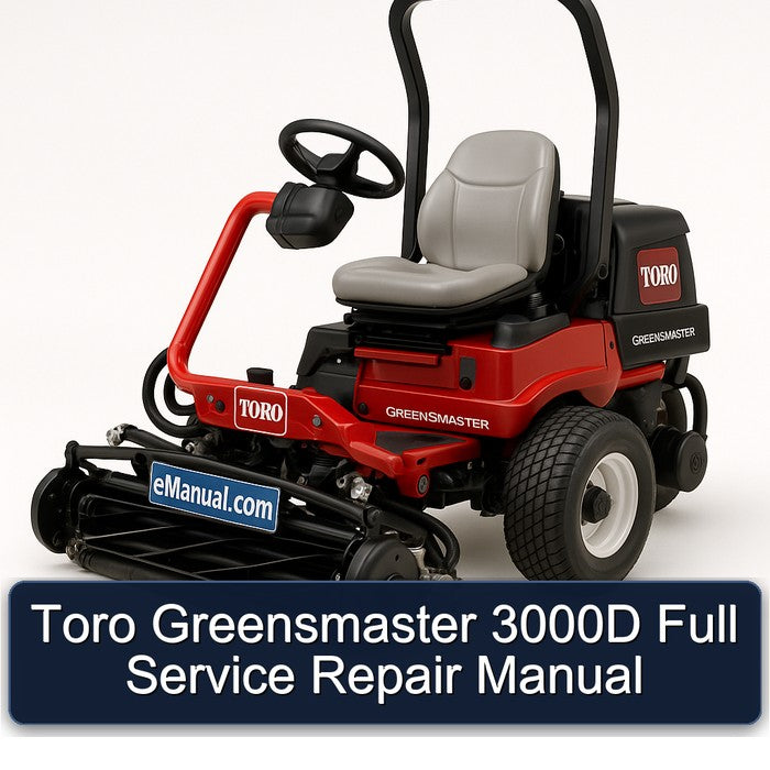 Toro Greensmaster 3000D Service Repair Workshop Manual PDF