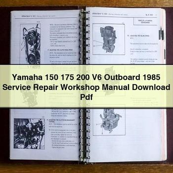 Yamaha 150 175 200 V6 Outboard 1985 Service Repair Workshop Manual Pdf