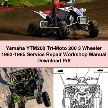 1983-1985 Yamaha YTM200 TRI-MOTO 200 3 Wheeler Service Repair Workshop Manual PDF