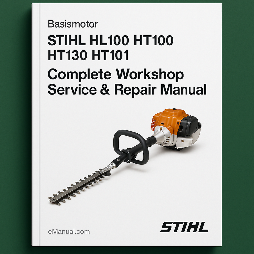 Stihl HL100 HT100 HT130 HT101 Basismotor 4180 Complete Workshop Service Repair Manual