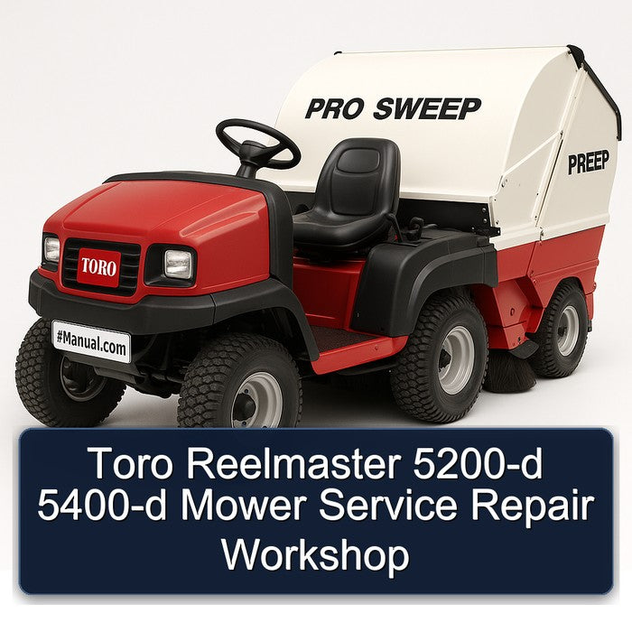 Toro Reelmaster 5200-D 5400-D Mower Service Repair Workshop Manual PDF