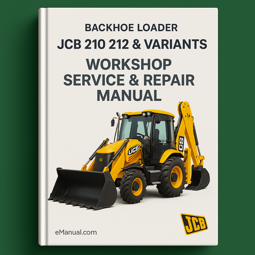 Jcb 210 212 & variants Backhoe Loader Workshop Service Repair Manual