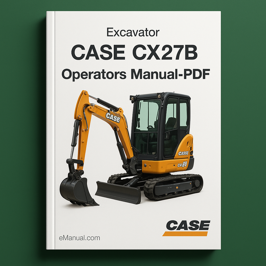Best Case CX27B Excavator Operators Manual-PDF # SELLING