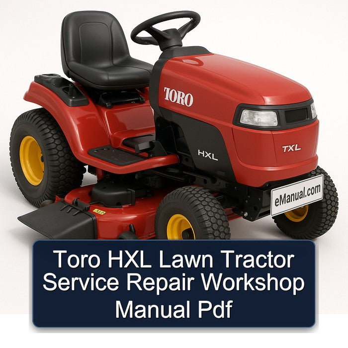 Toro HXL Lawn Tractor Service Repair Workshop Manual Pdf