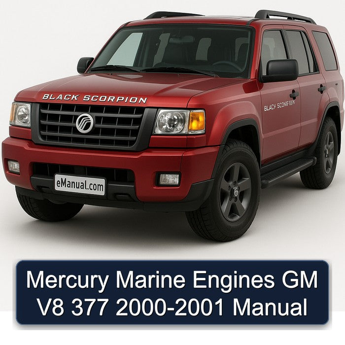 2000-2001 Mercury Marine Engines GM V8 377 Service Repair Workshop Manual PDF