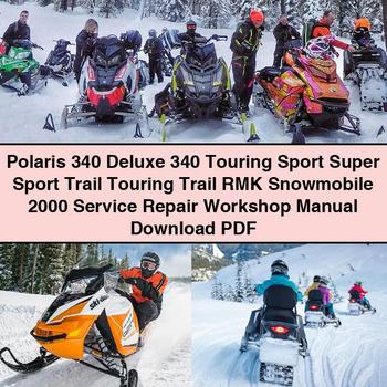 2000 Polaris 340 Deluxe Touring Sport Super Trail RMK Snowmobile Service Repair Workshop Manual PDF