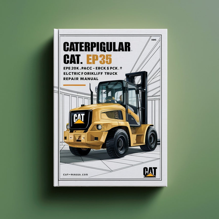 Caterpillar Cat EP20K PAC EP25K PAC EP30K PAC EP35K PAC Manual de reparación de servicio de carretilla elevadora eléctrica Descargar PDF