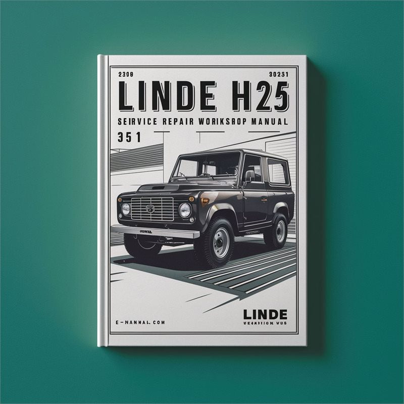 Linde H25 Type 351 Service Repair Workshop Manual PDF