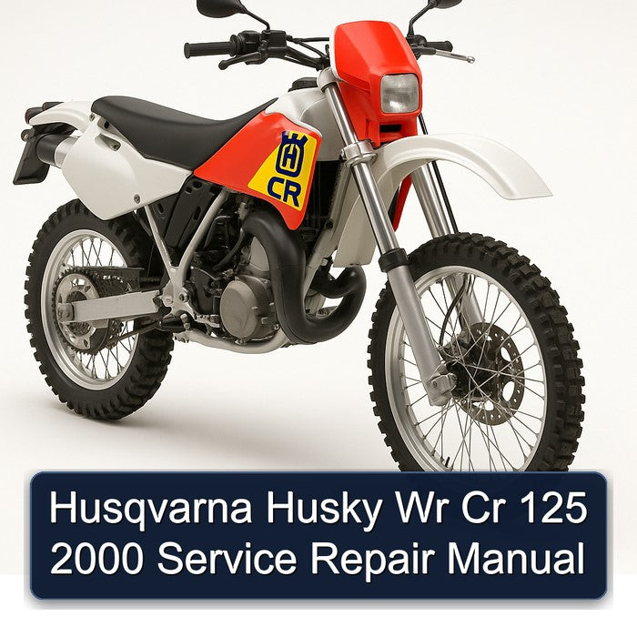2000 Husqvarna CR Models Husky Wr 125 Service Repair Workshop Manual PDF