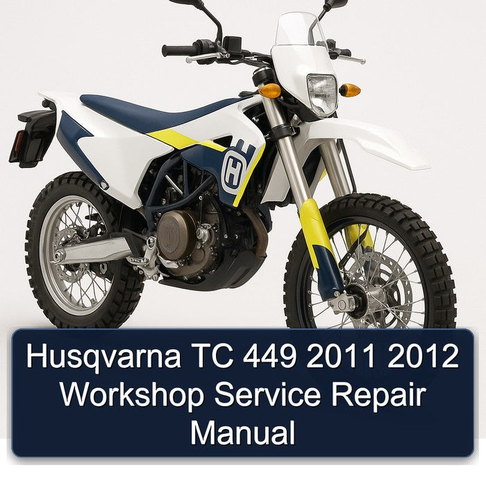 2011-2012 Husqvarna TC Models 449 Service Repair Workshop Manual PDF