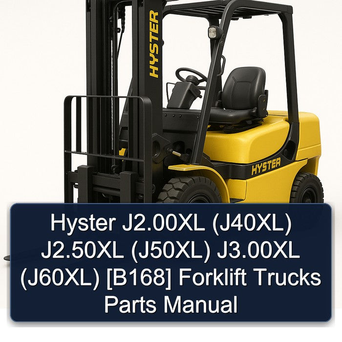 Hyster J2.00xl (J40XL) J2.50xl (J50XL) J3.00xl (J60XL) [b168] Forklift Trucks Parts Catalog PDF
