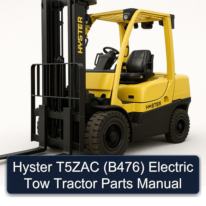 Hyster T5ZAC (B476) Electric Tow Tractor Parts Catalog PDF