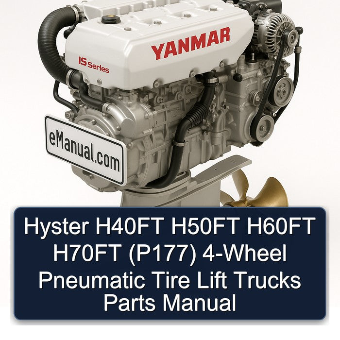 Hyster H40FT H50FT H60FT H70FT (P177) 4-WHEEL Pneumatic Tire Lift Trucks Parts Catalog PDF