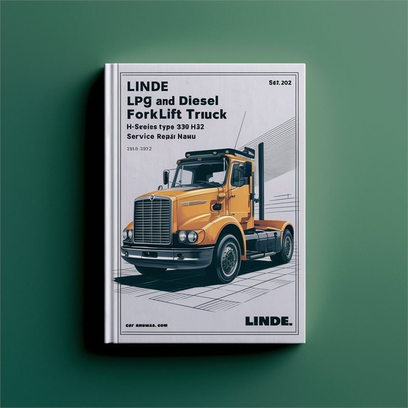Linde LPG Diesel Forklift Truck H-series Type 393-02 H25 H30 H35 Service Repair Workshop Manual PDF