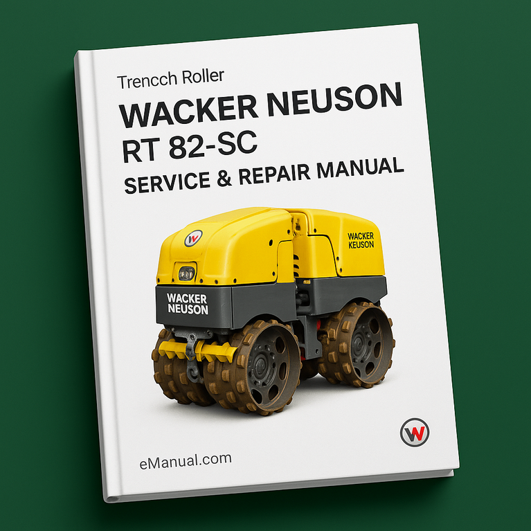 Wacker Neuson RT 82-SC Trench Roller Service Repair Manual