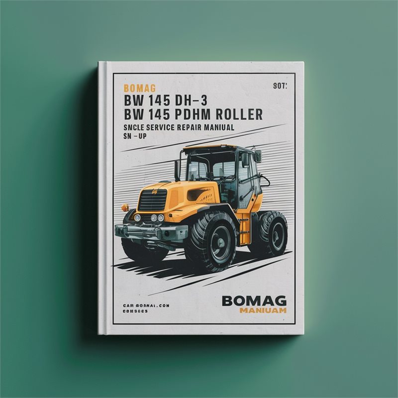 Bomag BW 145 DH-3 PDH-3 Single Drum Roller SN 901581481003 UP Service Repair Workshop Manual PDF