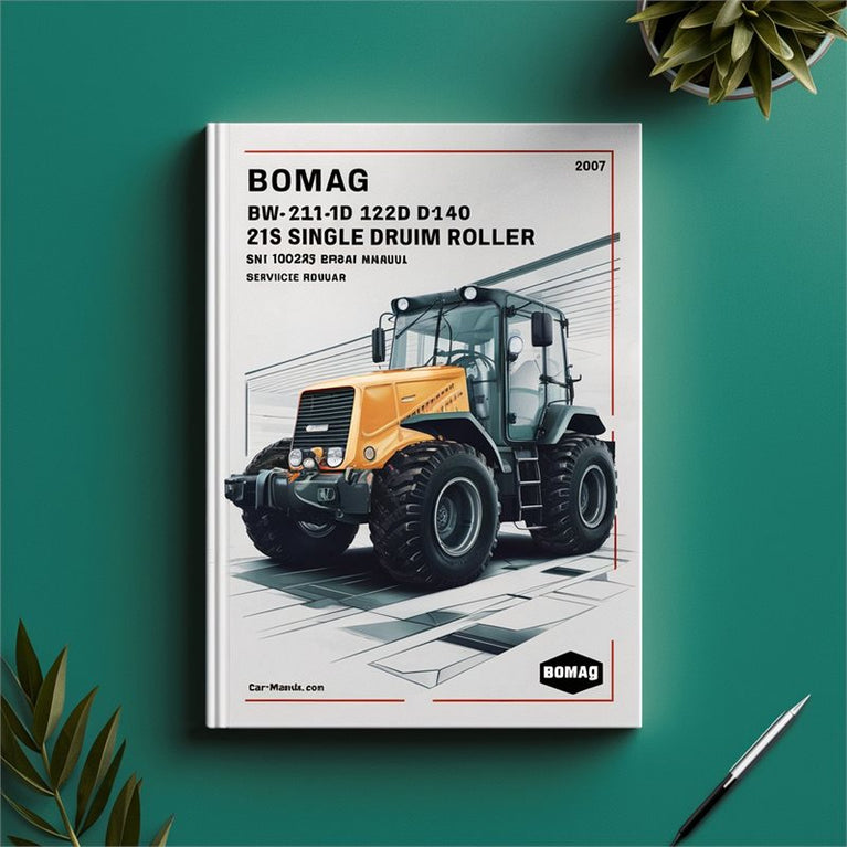 2007 Bomag BW 211 D-40 212 213 Single Drum Roller SN 10158243 UP Service Repair Workshop Manual PDF