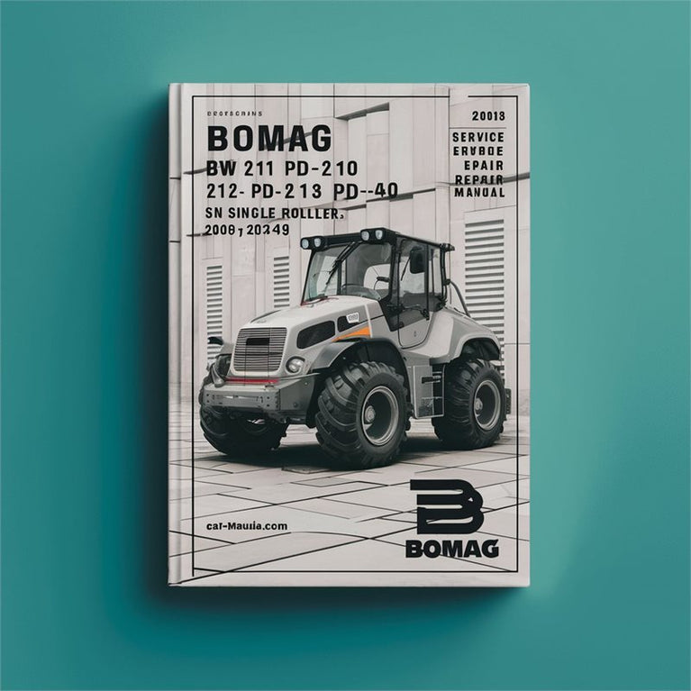 2008 Bomag BW 211 PD-40 212 213 Single Drum Roller SN 10158249 UP Service Repair Workshop Manual PDF