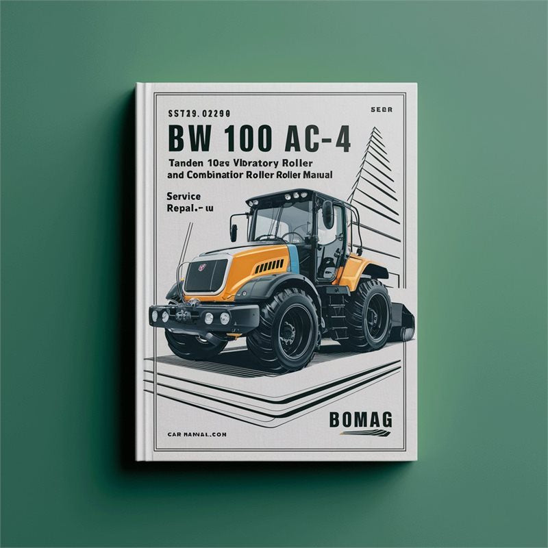 Bomag BW 100 AD-4 AC-4 Tandem Vibratory Roller Combination SN 10188010 UP Service Repair Workshop Manual PDF
