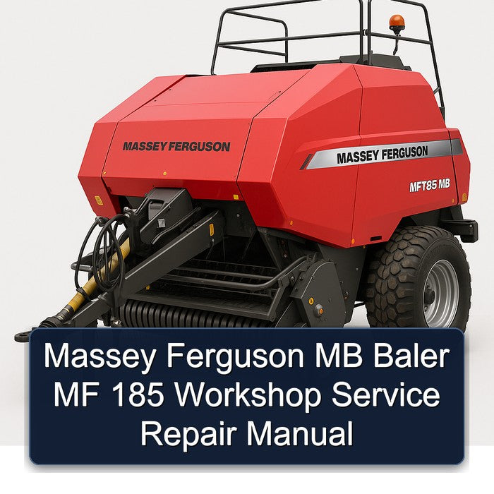 Massey Ferguson MB Baler MF 185 Service Repair Workshop Manual PDF