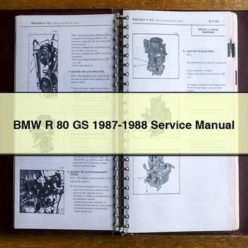 BMW R 80 GS 1987-1988 Service Repair Manual