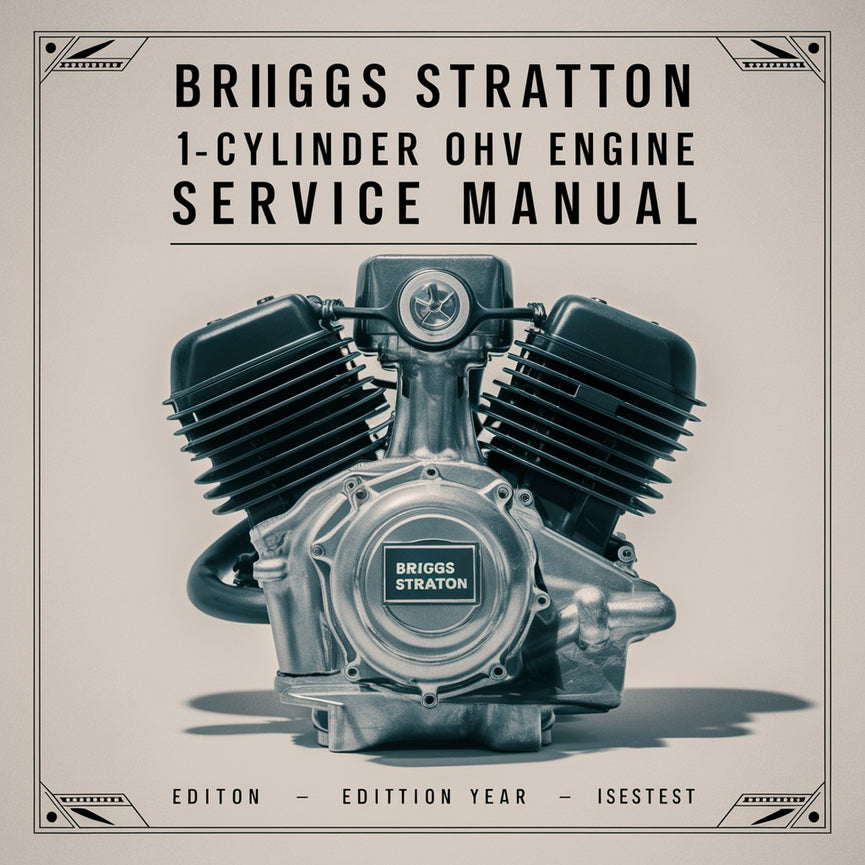 Wartungshandbuch für BRIGGS STRATTON 1-ZYLINDER-OHV-Motoren