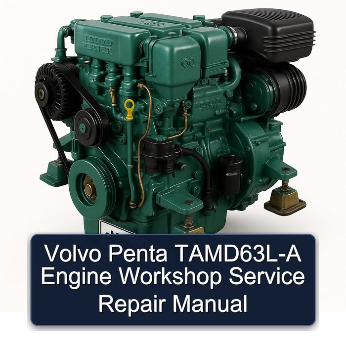Volvo Penta Tamd63l- Engine Service Repair Workshop Manual PDF