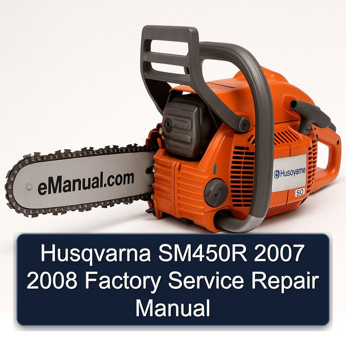 2007-2008 Husqvarna SM450R Service Repair Workshop Manual PDF
