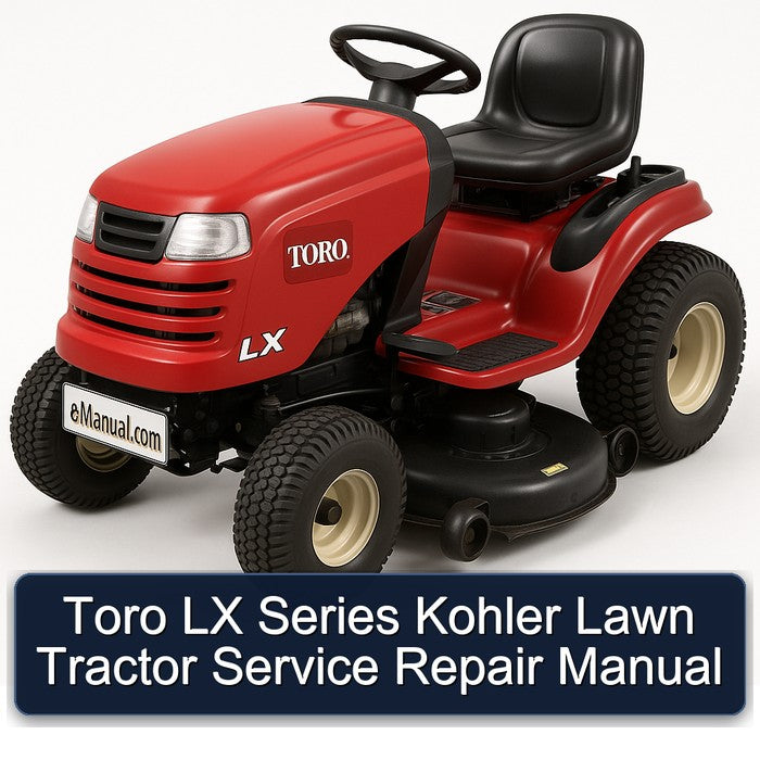Toro LX Series Kohler Lawn Tractor Service Repair Workshop Manual PDF
