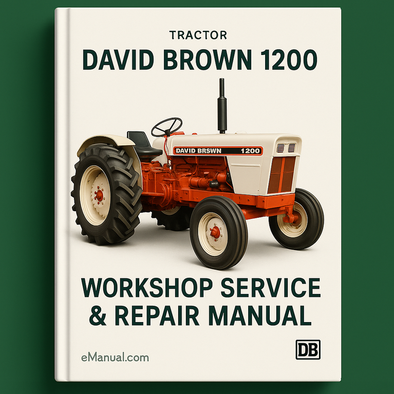 David Brown 1200 Tractor Workshop Service Repair Manual pdf.