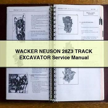 Wacker Neuson 28z3 Track Excavator Service Repair Workshop Manual PDF