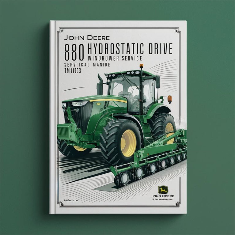 John Deere 880 Hydrostatic Drive Windrower (TM1013) Service Repair Workshop Manual PDF