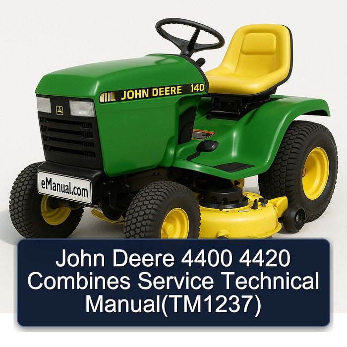 John Deere 4400 4420 Combines (TM1237) Service Repair Workshop Manual PDF