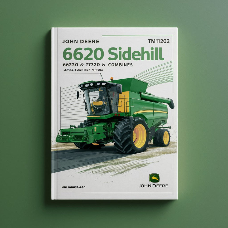 John Deere 6620 Sidehill 6620 &amp; 7720 &amp; 8820 Mähdrescher Service-Technisches Handbuch (TM1202) PDF-Download