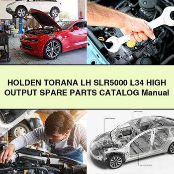 Holden TORANA LH SLR5000 L34 High OUTPUT Ersatzteilkatalog Handbuch PDF-Download