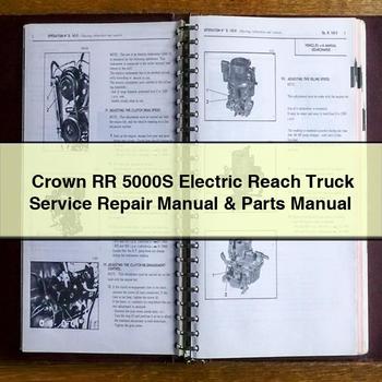 Crown RR 5000S Electric Reach Truck Parts Catalog PDF