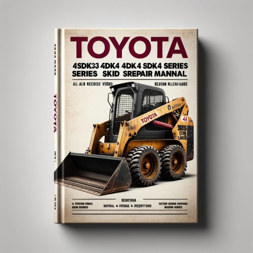 Toyota 4SDK3 4SDK4 4SDK5 4SDK6 4SDK8 4SDK10 Serie Minicargador Manual de reparación de servicio