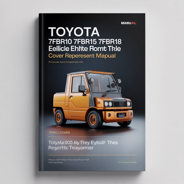 Toyota 7FBR10 7FBR13 7FBR15 7FBR18 Series Electric Forklift Service Repair Manual