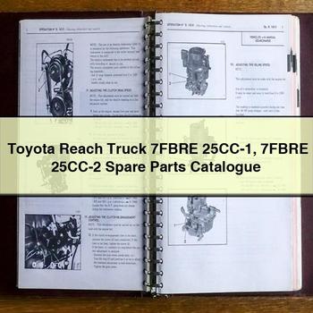 Toyota Reach Truck 7FBRE 25CC-1 25CC-2 Spare Parts Catalog PDF
