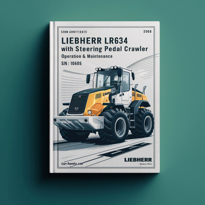 Liebherr LR634 with steering pedal Crawler Loader Operation & Maintenance Manual (from S/N: 10606) PDF Download