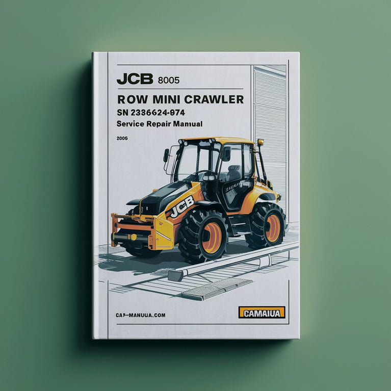 JCB 8085 ZTS ROW Mini Crawler ExcavatorS SN 2336424-2336574 Service Repair Manual