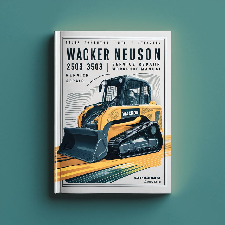 Wacker Neuson 2503 3503 Track Excavator Service Repair Workshop Manual