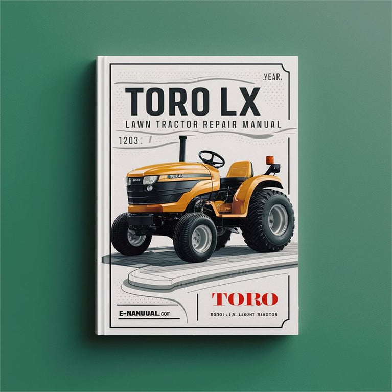 Toro LX Lawn Tractor Service Repair Workshop Manual PDF
