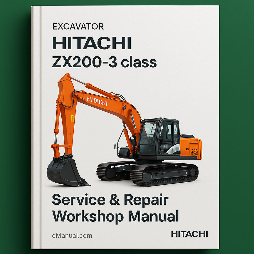Hitachi ZX200-3 class Service Repair Workshop Manual