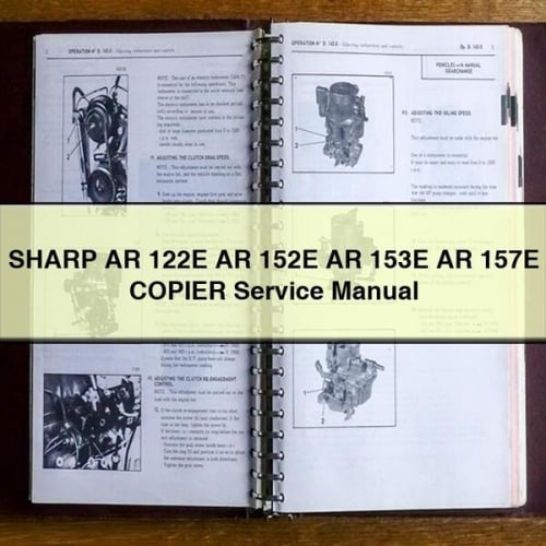 SHARP AR 122E AR 152E AR 153E AR 157E KOPIERER Servicehandbuch