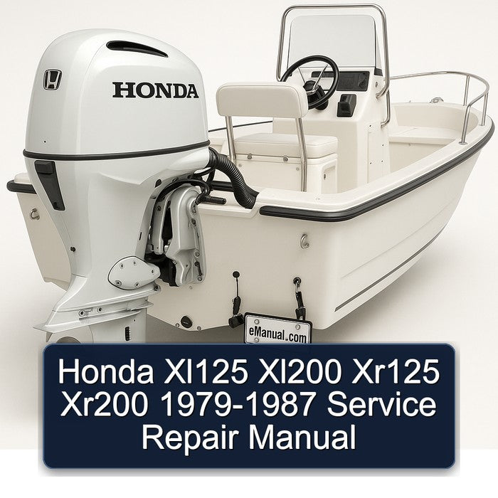 1979-1987 Honda XL125 XL200 XR125 XR200 Service Repair Workshop Manual PDF