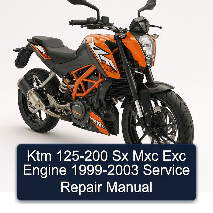 1999-2003 KTM 125 200 Sx Mxc Exc Engine Service Repair Workshop Manual PDF
