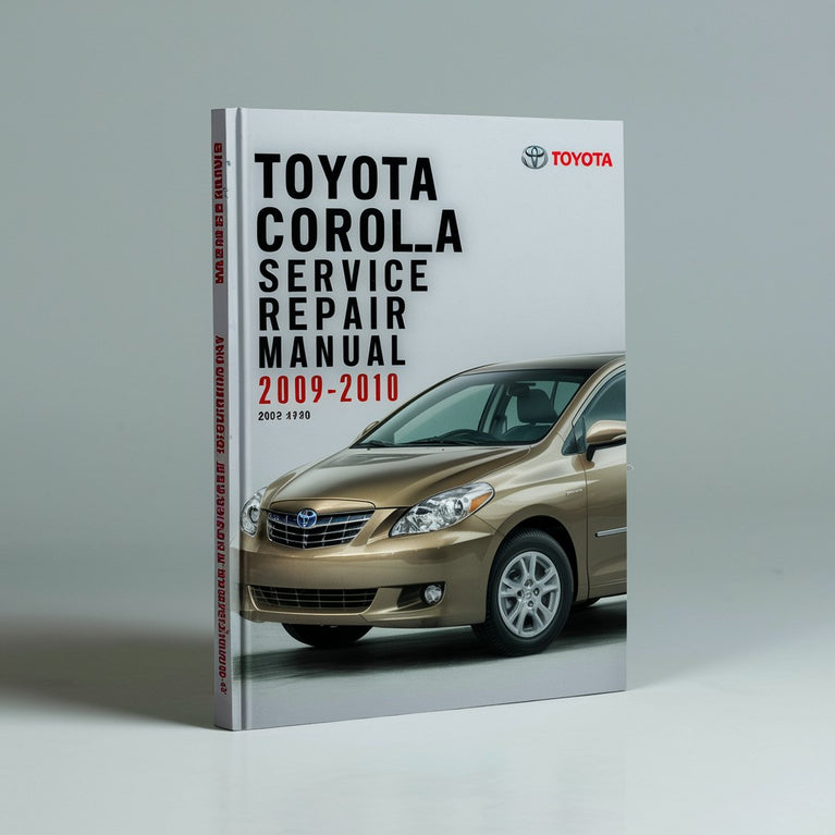 Manual de reparación de servicio Toyota Corolla 2009-2010