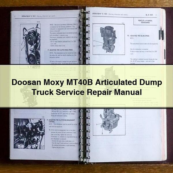 Doosan Moxy MT40B Articulated Dump Truck Service Repair Manual