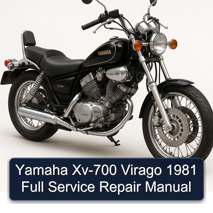 1981 Yamaha Virago XV-700 Service Repair Workshop Manual PDF